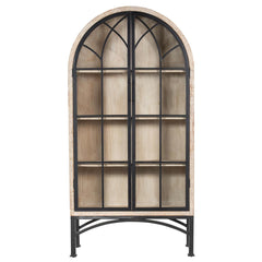 Vickie Arched Cabinet - White Wash