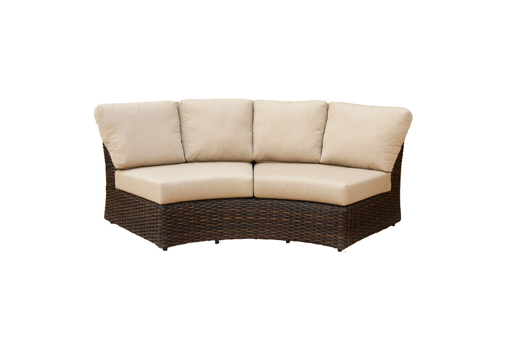 Portfino Armless Wedge Sofa - Espresso