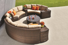 Portfino 1-Arm Loveseat - LAF - Espresso