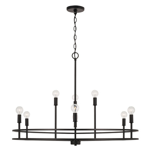 Fuller 9-Light Chandelier - Matte Black