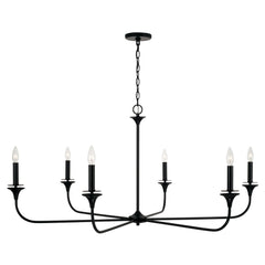 Presley 6-Light Chandelier - Matte Black