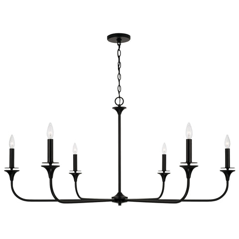 Portman 9-Light Chandelier - Matte Black