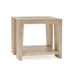 Troy End Table - Cream