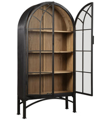 Vickie Arched Cabinet - Black