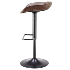 Vogue Gaslift Counter Stool Vintage Coffee Brown