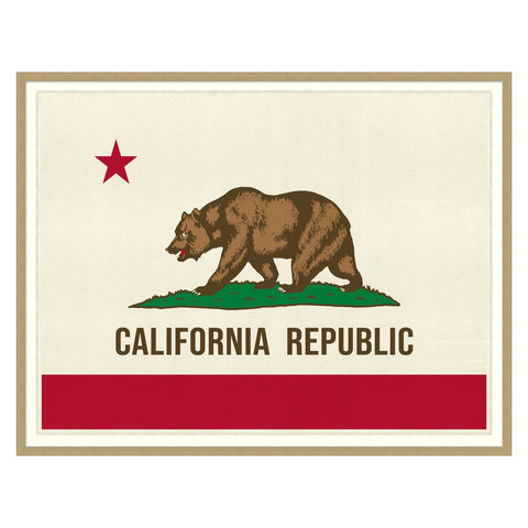 Framed Art - California Flag