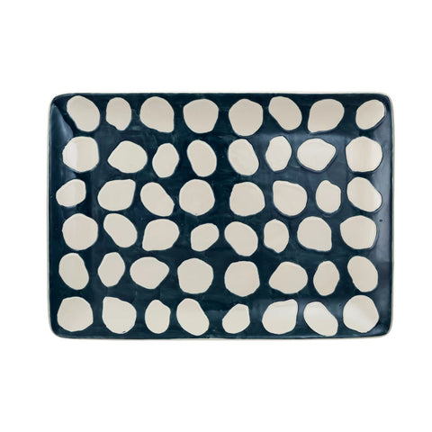 Hand Painted Stoneware Platter