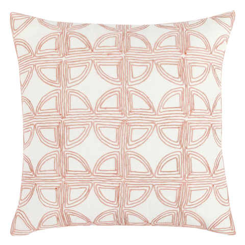 22x22 Elea Ivory/Blush Pillow