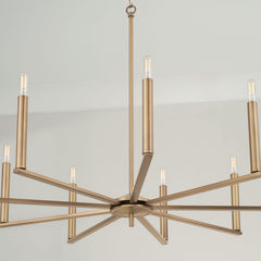 Portman 9-Light Chandelier - Aged Brass