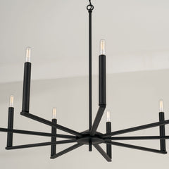 Portman 9-Light Chandelier - Matte Black