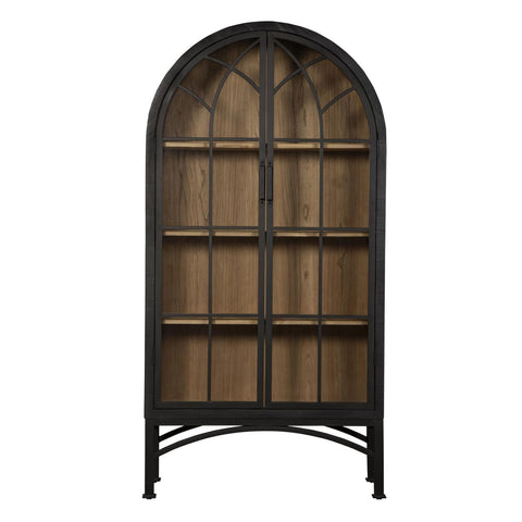 Vickie Arched Cabinet - Black