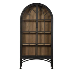 Vickie Arched Cabinet - Black