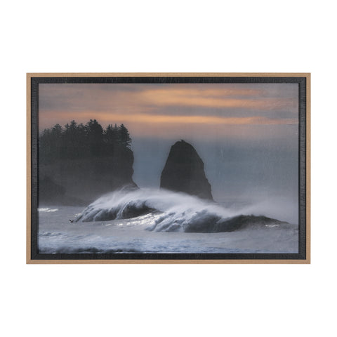 Framed Art - Wave At Dusk