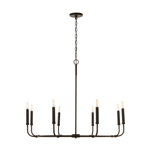 Zac 8-Light Chandelier - Mineral Brown