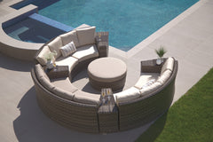 Portfino Armless Chair - Grey