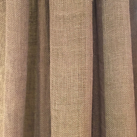 Striped Linen Sheer Drapery Panel