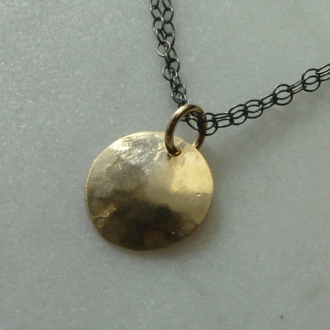 Crescent Gold Necklace