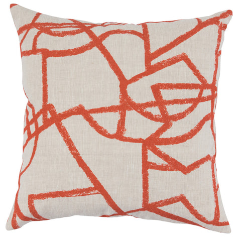 Canyon 22x22 Pillow - Persimmon
